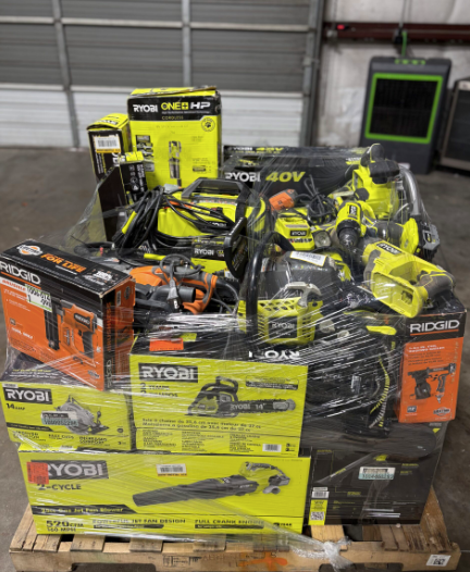 Mixed RIDGID And DEWALT Tool Pallets for Sale | Wholesale Tools Mixed RIDGID and DEWALT tool pallets wholesale for resellers